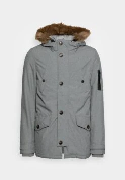 Pier One ParkaGrey Uomo Cappotti YO122T009-C11