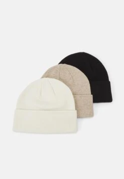 Pier One 3 Pack UnisexBerrettoBlack/Beige/White Donna Cappelli E Foulard PI954P00D-Q16