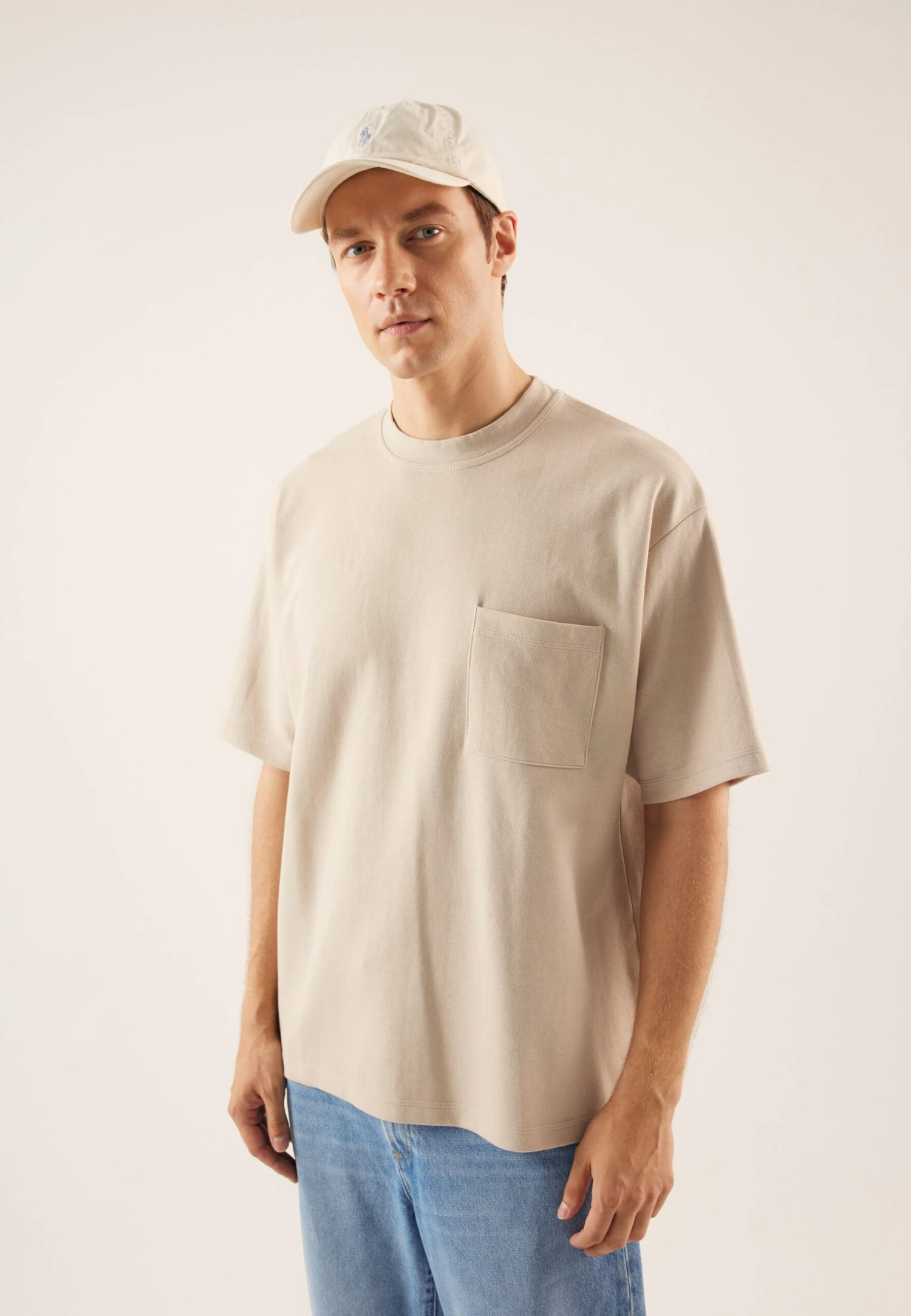 Pier One T-Shirt BasicBeige Uomo T-shirt E Polo PI921001P-B11 1 Pier One T-Shirt BasicBeige Uomo T-shirt E Polo PI921001P-B11