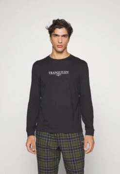 Pier One Maglia Del PigiamaBlack Uomo Per La Notte PI982N00D-Q11