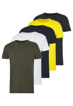 Pier One 5 PackT-Shirt BasicOlive/ White/ Navy /Yellow /Black Uomo T-shirt E Polo PI922O0GU-N11 16 Pier One 5 PackT-Shirt BasicOlive/ White/ Navy /Yellow /Black Uomo T-shirt E Polo PI922O0GU-N11 -Negozio online Pier One Italia 1b9164789150411d82264f1147f53451 scaled