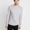 Pier One Maglietta A Manica LungaMottled Grey Uomo T-shirt E Polo PI922O0GP-C11