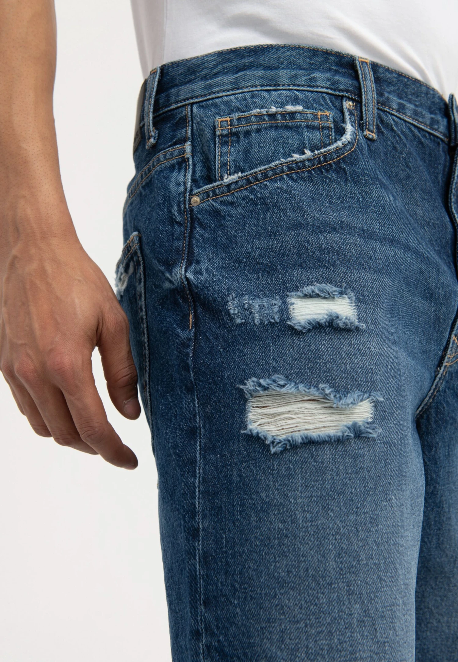 Pier One Shorts Di JeansDark Blue Denim Uomo Jeans PI922F05E-K11 4 Pier One Shorts Di JeansDark Blue Denim Uomo Jeans PI922F05E-K11 - immagine 4