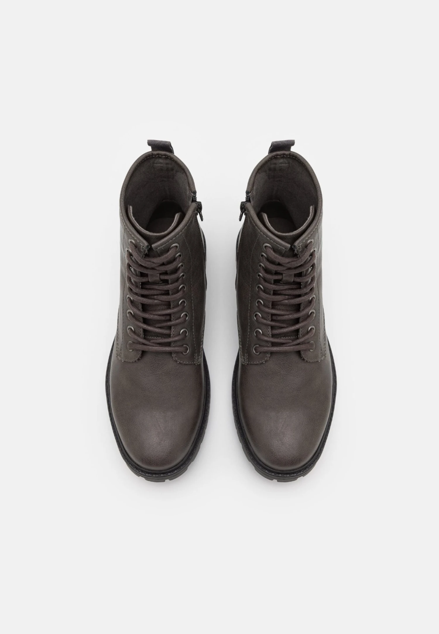 Pier One Unisex - Stivaletti Stringati - Grey 4 Pier One Unisex - Stivaletti Stringati - Grey - immagine 4