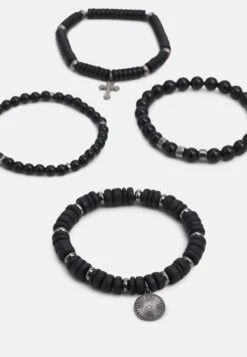 Pier One 4 Pack - Bracciale - Black -Negozio online Pier One Italia 38feea797ced458bb465001274f887e9