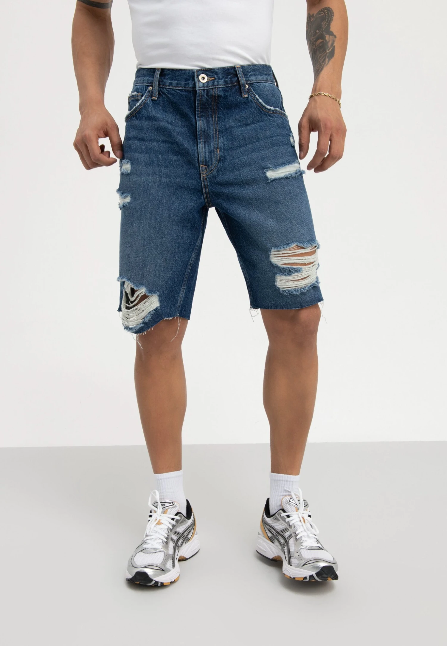 Pier One Shorts Di JeansDark Blue Denim Uomo Jeans PI922F05E-K11 1 Pier One Shorts Di JeansDark Blue Denim Uomo Jeans PI922F05E-K11