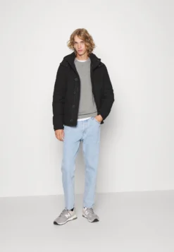 Pier One 3 PackFelpaBlack/Mottled Grey/Dark Blue Uomo Maglieria E Felpe PI922S0C0-Q12