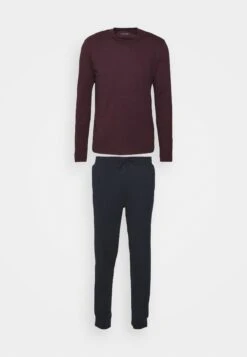 Pier One Pigiama Dark Blue/Bordeaux Uomo Per La Notte PI982M033-K14 -Negozio online Pier One Italia 44d1a5d0e01745888ac1a74563e21776