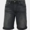 Pier One Shorts Di Jeans - Grey Denim