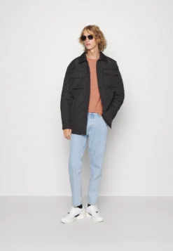 Pier One 5 PackT-Shirt BasicStone/Blue/Mottled Light GreyUomo T-shirt E Polo PI922O0GY-C12