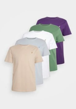 Pier One Unisex 5 PackT-Shirt BasicLight Blue/Purple/White Uomo T-shirt E Polo PI921001I-K11 12 Pier One Unisex 5 PackT-Shirt BasicLight Blue/Purple/White Uomo T-shirt E Polo PI921001I-K11 -Negozio online Pier One Italia 4dab7af2179d4e539c84571a9836ad97