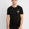 Pier One T-Shirt Con StampaBlack Uomo T-shirt E Polo PI922O09R-Q11
