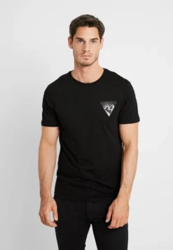 Pier One T-Shirt Con StampaBlack Uomo T-shirt E Polo PI922O09R-Q11