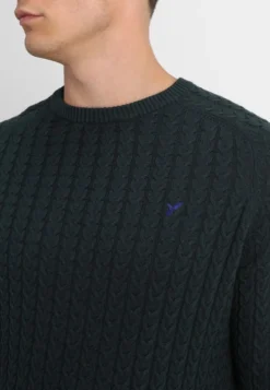 Pier One MaglioneMottled Dark Green Uomo Maglieria PI922Q01O-M11 -Negozio online Pier One Italia 57135d716ea04a579655d27a9bc59ae3