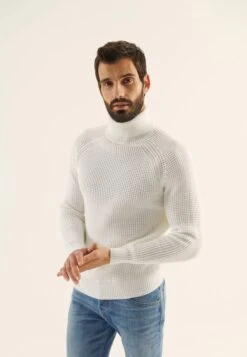 Pier One Maglione Off-White Uomo Maglieria PI922Q0BM-A11