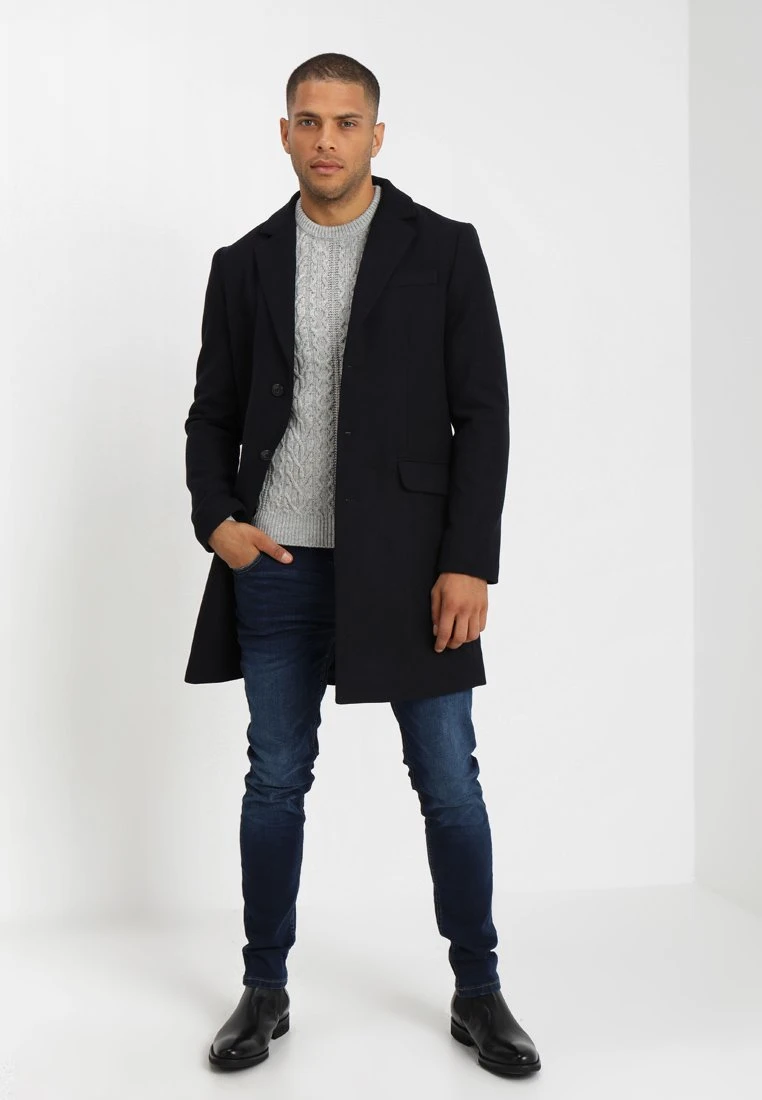 Pier One Wheeler Coat Cappotto ClassicoDark Blue Uomo Cappotti PI922T00P-K11 2 Pier One Wheeler Coat Cappotto ClassicoDark Blue Uomo Cappotti PI922T00P-K11 - immagine 2