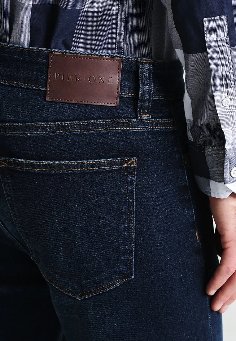 Pier One BasicJeans A SigarettaDark Blue Denim Uomo Jeans PI922GA0E-K12 5 Pier One BasicJeans A SigarettaDark Blue Denim Uomo Jeans PI922GA0E-K12 - immagine 5