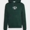 Pier One Denver College Hoodie FelpaGreen Uomo Maglieria E Felpe PI922S0FH-M11