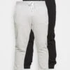 Pier One 2 PackPantaloni SportiviBlack/Mottled Light Grey Uomo Pantaloni Sportivi E Joggers PI922E03T-Q11