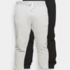 Pier One 2 PackPantaloni SportiviBlack/Mottled Light Grey Uomo Pantaloni Sportivi E Joggers PI922E03T-Q11