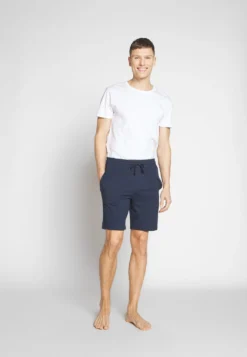 Pier One 3 Pack - Pantaloni Del Pigiama - Dark Blue/Mottled Grey