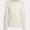 Pier One Basic CrewneckMaglioneOff White Uomo Maglieria PI922Q009-A11