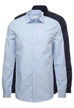 Pier One 2 Pack - Camicia Elegante - Light Blue/Dark Blue -Negozio online Pier One Italia 813ad76744ab42bcb5aac84160d3aeb6