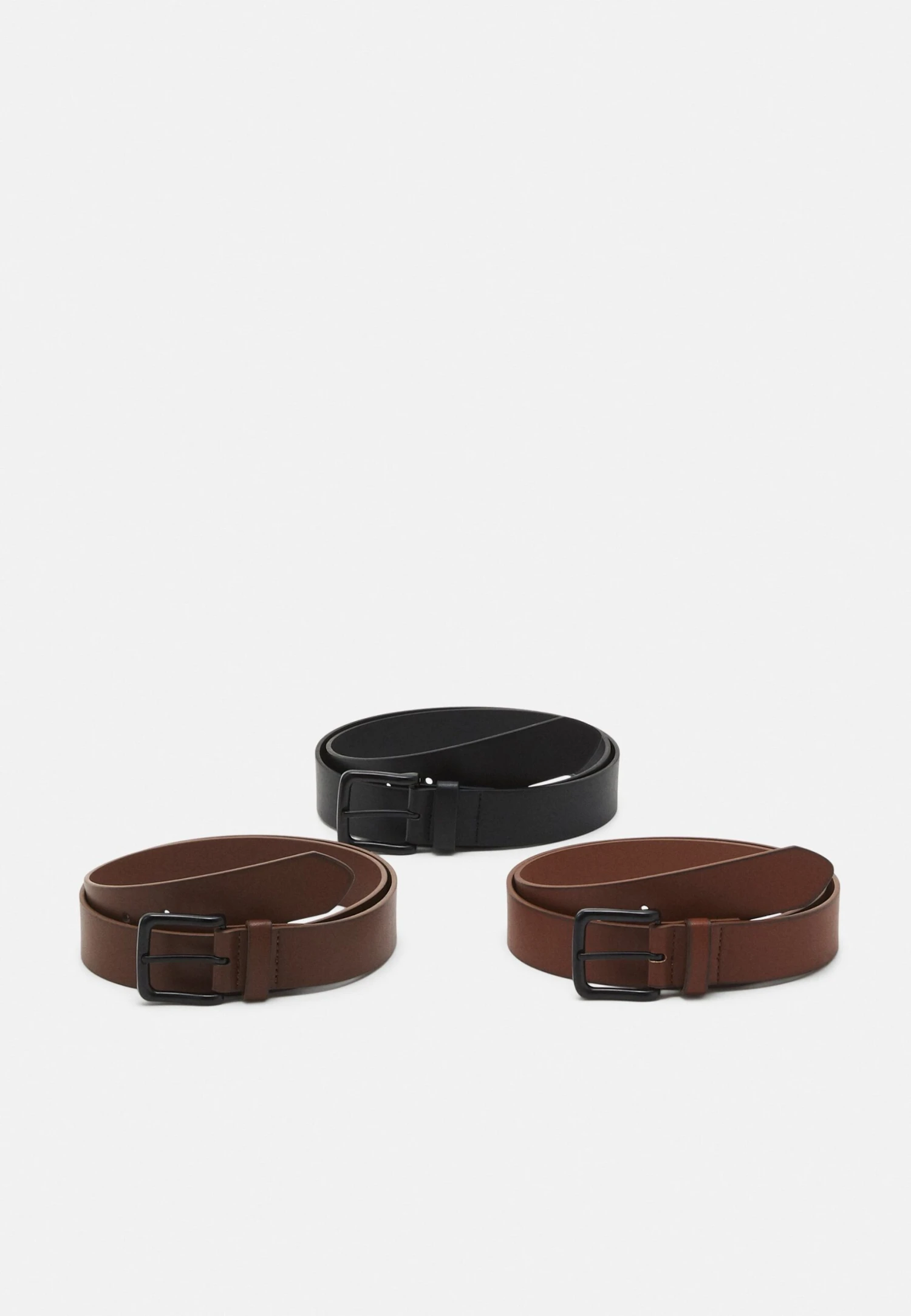 Pier One 3 Pack Unisex - Cintura - Black/Brown /Cognac 1 Pier One 3 Pack Unisex - Cintura - Black/Brown /Cognac