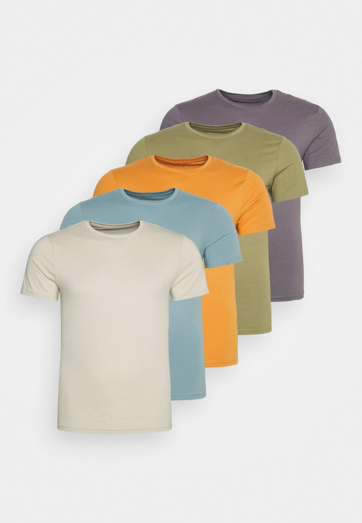 Pier One 5 PackT-Shirt BasicOrange/Dark Blue/Green Uomo T-shirt E Polo PI922O0R0-H11 1 Pier One 5 PackT-Shirt BasicOrange/Dark Blue/Green Uomo T-shirt E Polo PI922O0R0-H11