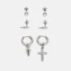 Pier One 3 Pack UnisexOrecchiniSilver-Coloured Uomo Gioielli PI954L001-D11