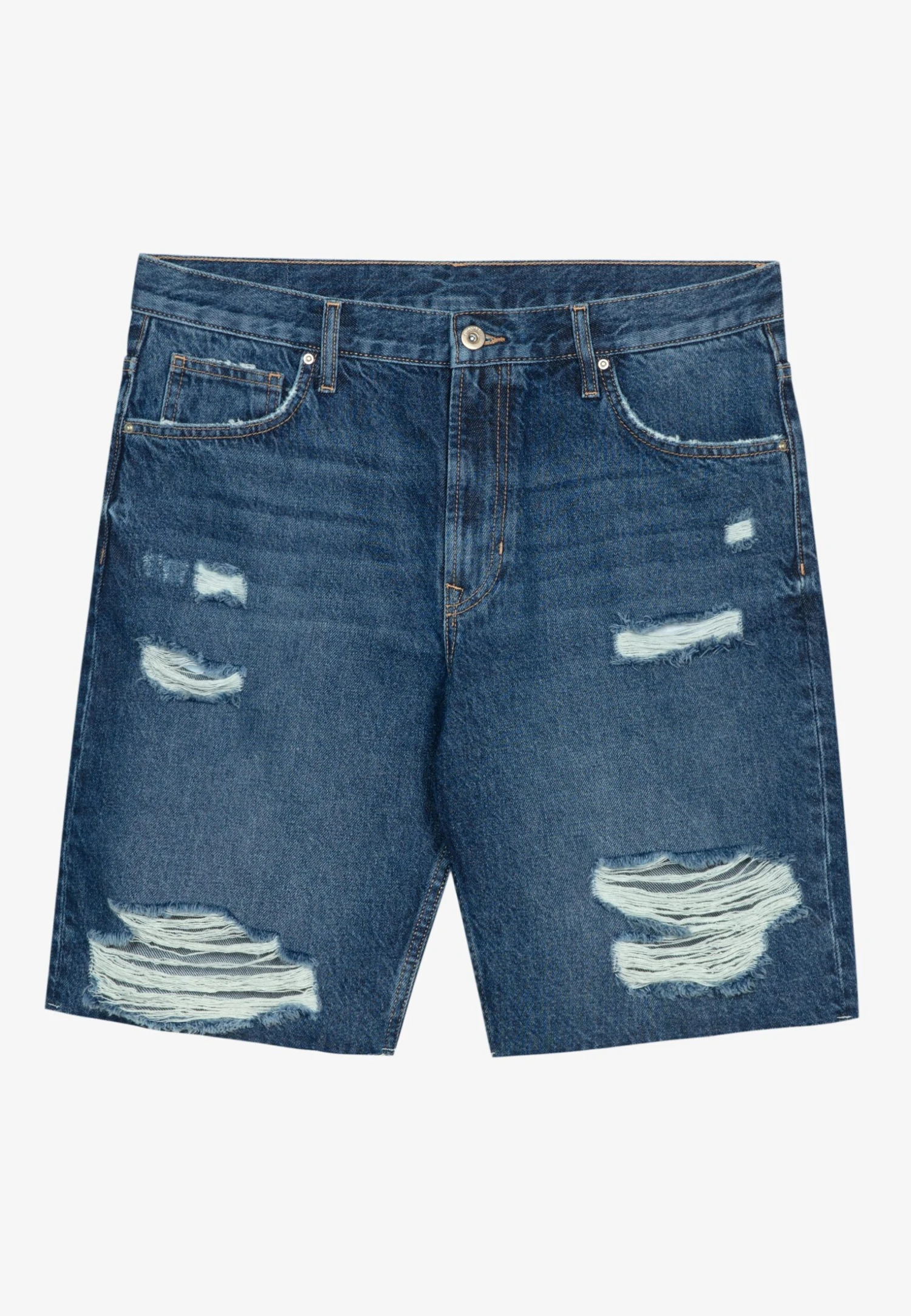 Pier One Shorts Di JeansDark Blue Denim Uomo Jeans PI922F05E-K11 6 Pier One Shorts Di JeansDark Blue Denim Uomo Jeans PI922F05E-K11 - immagine 6