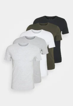 Pier One 5 PackT-Shirt BasicBlack/White/Light Grey Uomo T-shirt E Polo PI922O0GY-Q13 17 Pier One 5 PackT-Shirt BasicBlack/White/Light Grey Uomo T-shirt E Polo PI922O0GY-Q13 -Negozio online Pier One Italia af2e3648ccfd4b198cd51d1c4b807340 scaled