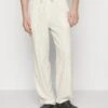 Pier One Drawcord Trousers Linen BlendPantaloniOff-White Uomo Pantaloni PI922E05A-A11