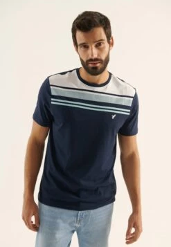 Pier One T-Shirt Con StampaDark Blue Uomo T-shirt E Polo PI922O0YE-K11