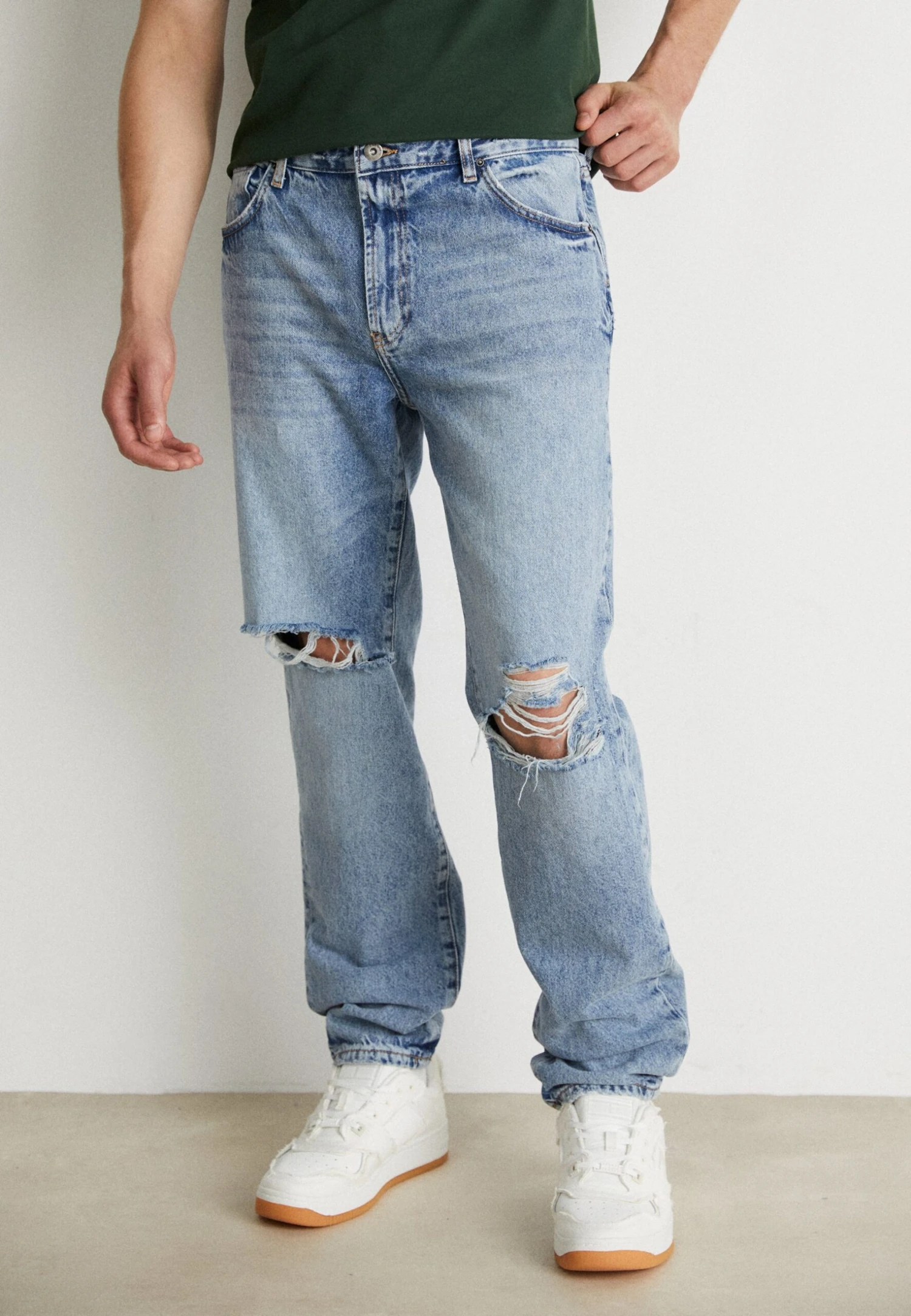 Pier One Jeans BaggyDark Blue Denim Uomo Jeans PI922G04R-K11 1 Pier One Jeans BaggyDark Blue Denim Uomo Jeans PI922G04R-K11