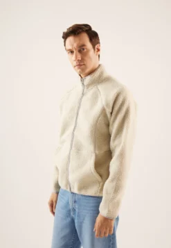 Pier One Giacca In PileBeige Uomo Maglieria E Felpe PI922S0HR-B11
