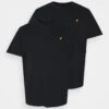 Pier One 2 PackT-Shirt BasicBlack/Black Uomo T-shirt E Polo PI922O0TU-Q11