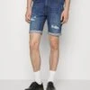 Pier One Shorts Di JeansDark Blue Denim Uomo Jeans PI922F04L-K12