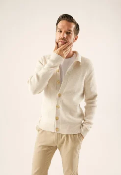 Pier One CardiganOff-White Uomo Maglieria PI922Q0BR-A11