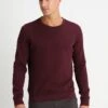 Pier One Birdie Embro C-Neck - Felpa - Bordeaux