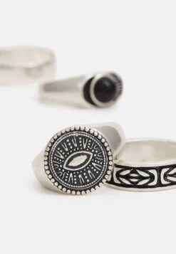 Pier One 5 Pack - Anello - Silver-Coloured -Negozio online Pier One Italia db6a637888e34ec5a4d8dceca3b8fe16