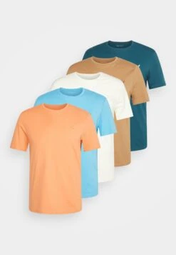 Pier One Unisex 5 PackT-Shirt BasicOff-White/Tan/Orange Uomo T-shirt E Polo PI921001I-A12 -Negozio online Pier One Italia dc4773aca5d7482f93de53f2692e5c29