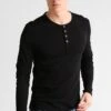 Pier One Maglietta A Manica LungaBlack Uomo T-shirt E Polo PI922OA2T-Q12