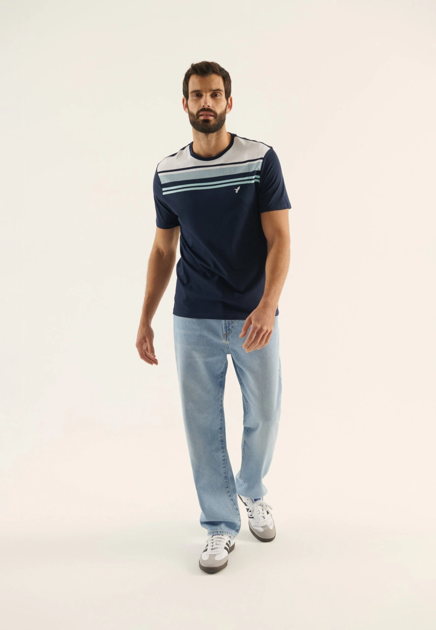 Pier One T-Shirt Con StampaDark Blue Uomo T-shirt E Polo PI922O0YE-K11 2 Pier One T-Shirt Con StampaDark Blue Uomo T-shirt E Polo PI922O0YE-K11 - immagine 2