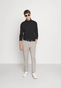 Pier One 3 PackMaglietta A Manica LungaBlack/Dark Grey/White Uomo T-shirt E Polo PI922O0UL-Q11