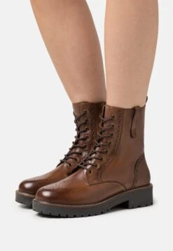 Pier One Leather Stivaletti Con PlateauCognac Donna Stivaletti PI911N09R-O11