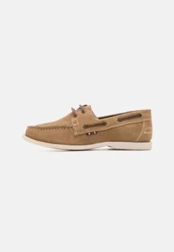 Pier One Leather UnisexScarpe Da BarcaBeige Uomo Scarpe Con I Lacci PI915M00D-B11