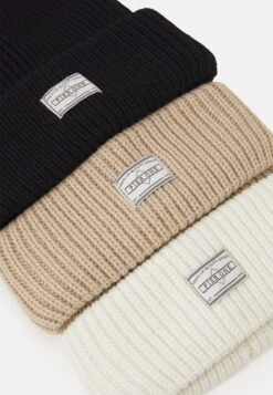 Pier One Unisex 3 PackBerrettoBlack/White/Beige Donna Cappelli E Foulard PI954P009-Q15 -Negozio online Pier One Italia ecb7e6d1894a4c56acf000ab4893be3c