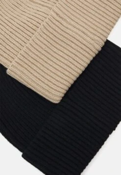 Pier One Unisex 2 Pack - Berretto - Black/Beige -Negozio online Pier One Italia f0133d3e439447ab9b9b0c34b87ee398