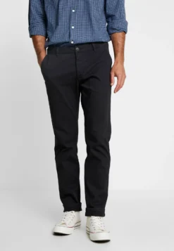 Pier One ChinoBlack Uomo Pantaloni PI922EA0O-Q11